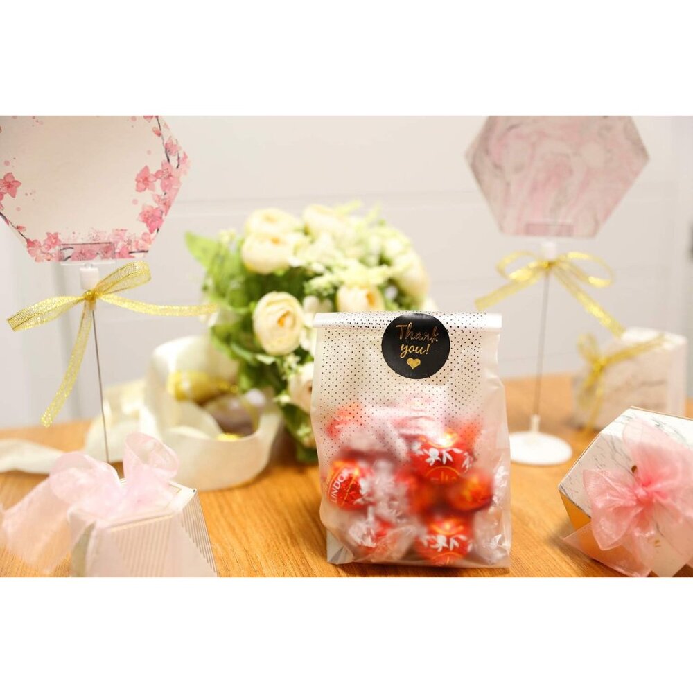 100 pcs./Pack Translucent Plastic Bags for Cookie,Cake,Chocolate,Candy,Snack Wra - Picture 7 of 9